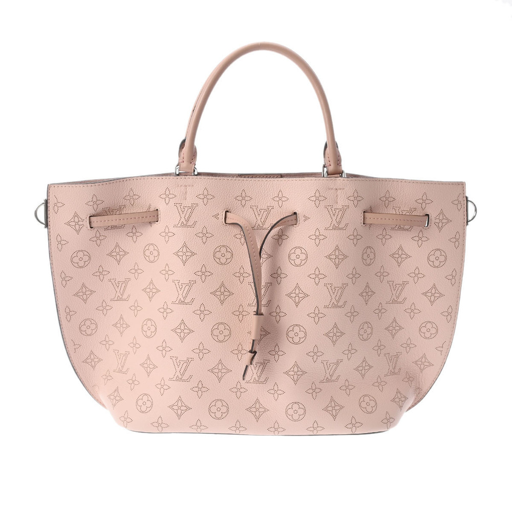 Louis Vuitton Monogram Mahina Girolata Magnolia Pink Leather Handbag